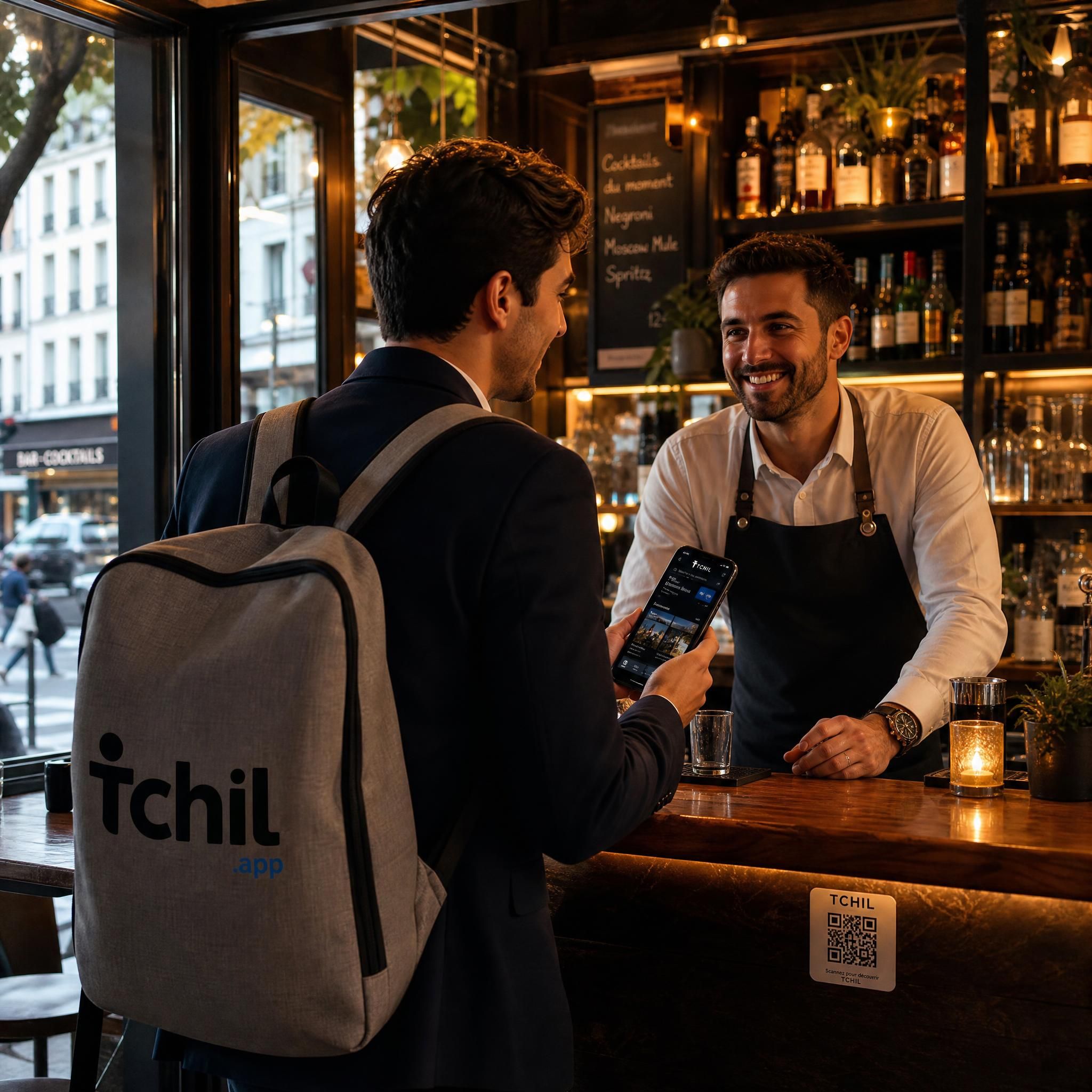 Professionnel TCHIL en rendez-vous avec un &eacute;tablissement partenaire
